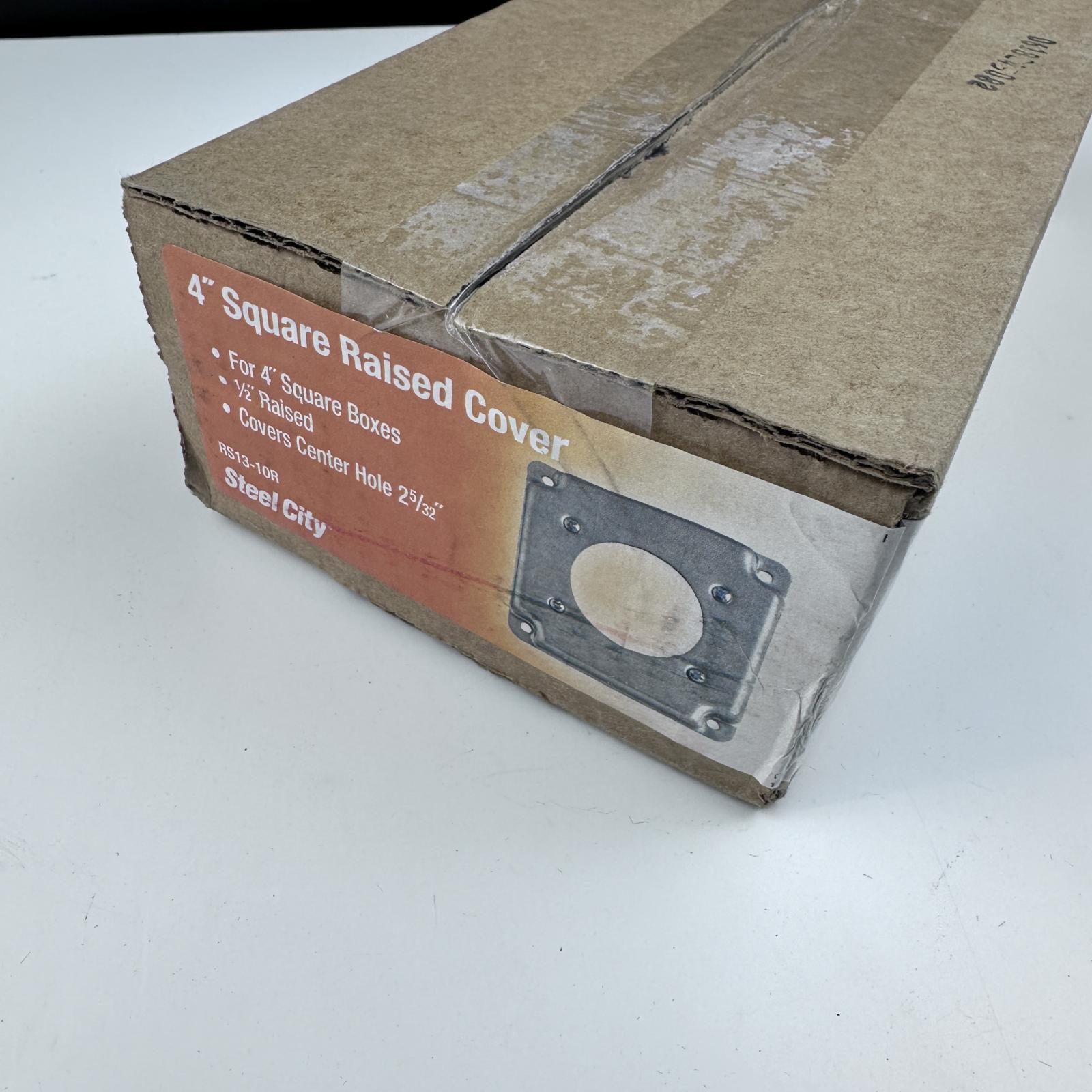 Steel City RS13-10R 4" Square Raised Electrical Box Covers - Photo 2