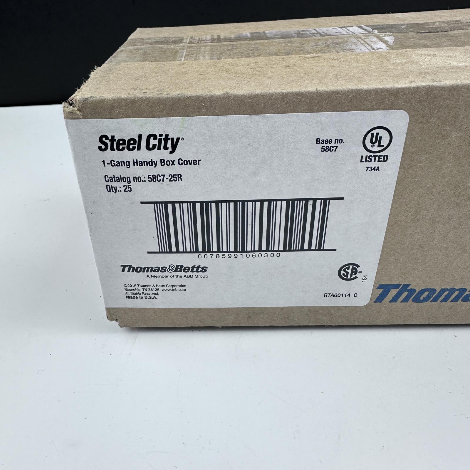 Steel City 1-Gang Handy Box Cover Duplex Receptacle 1/4" Raised - Photo 5