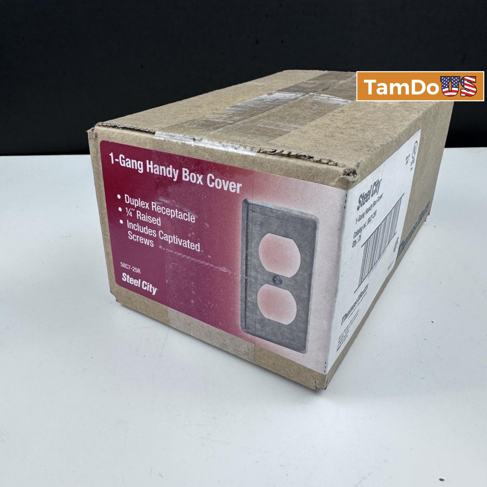 Steel City 1-Gang Handy Box Cover Duplex Receptacle 1/4" Raised - Photo 7