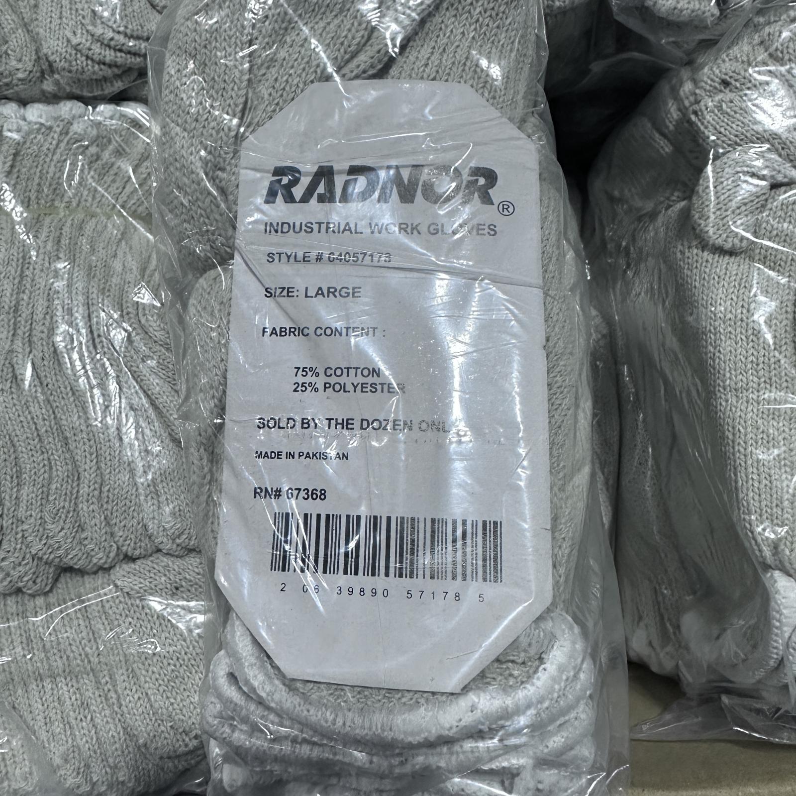 Lot of 20 RADNOR Industrial Work Gloves Size L, Heavy-Duty Protection - Photo 2