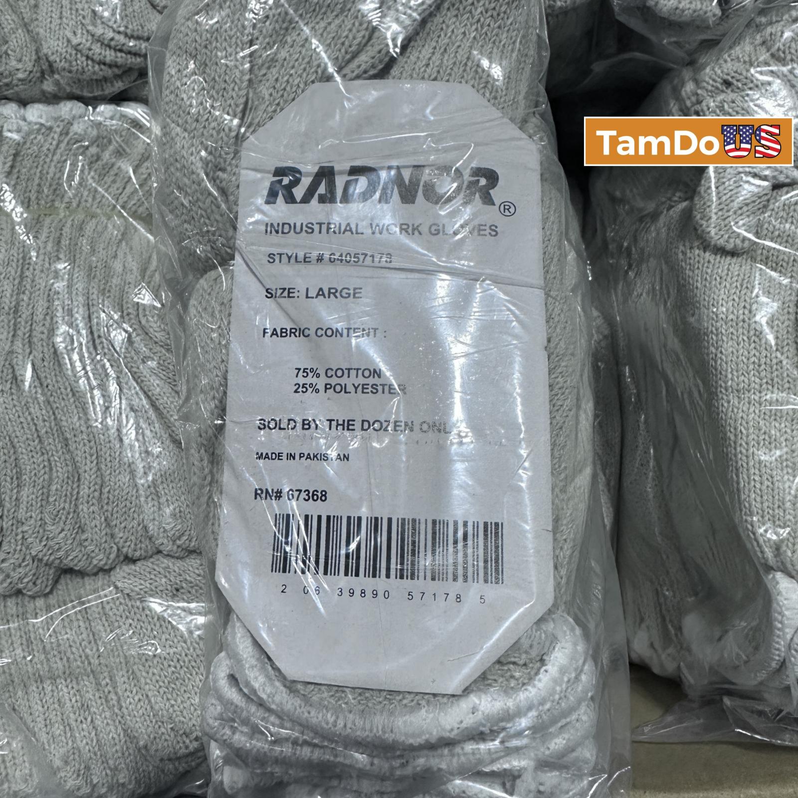 Lot of 20 RADNOR Industrial Work Gloves Size L, Heavy-Duty Protection - Photo 3