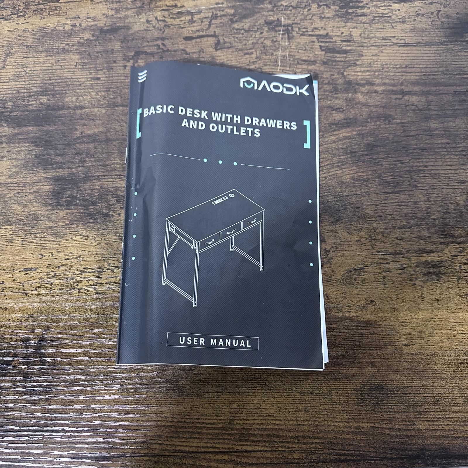 AODK 48" Vanity Desk with 3 Fabric Drawers - Photo 9