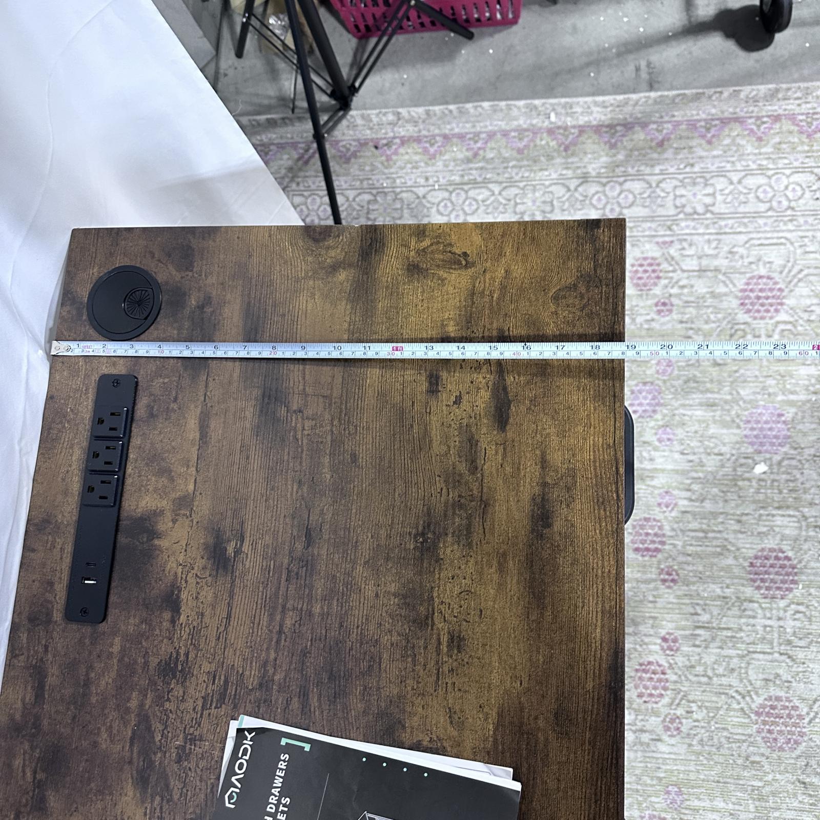 AODK 48" Vanity Desk with 3 Fabric Drawers - Photo 6