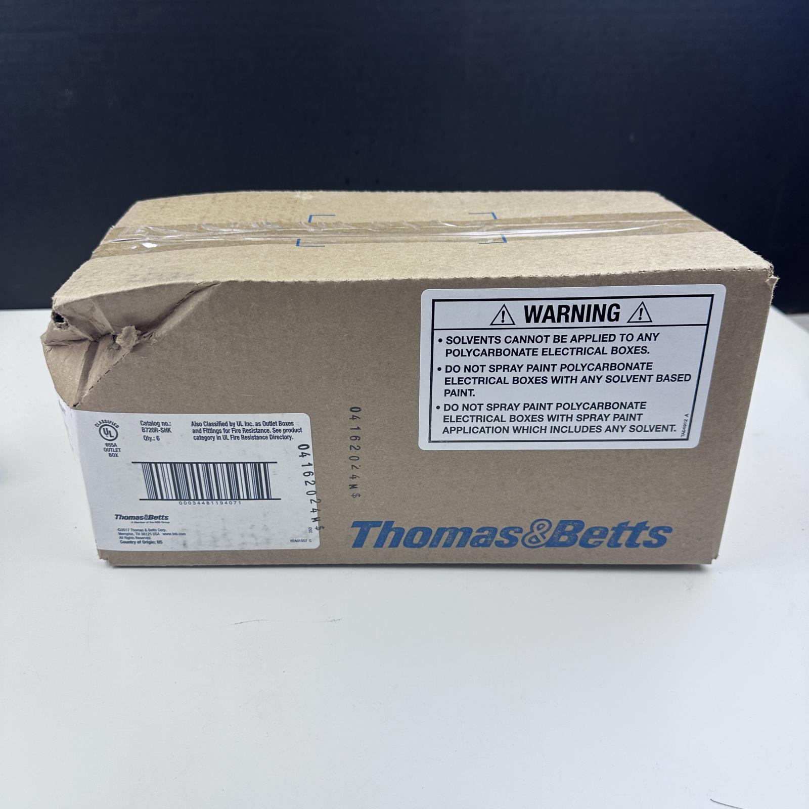 Thomas & Betts Carlon Nonmetallic Ceiling Fan Outlet Box - 6 Pack - Photo 3