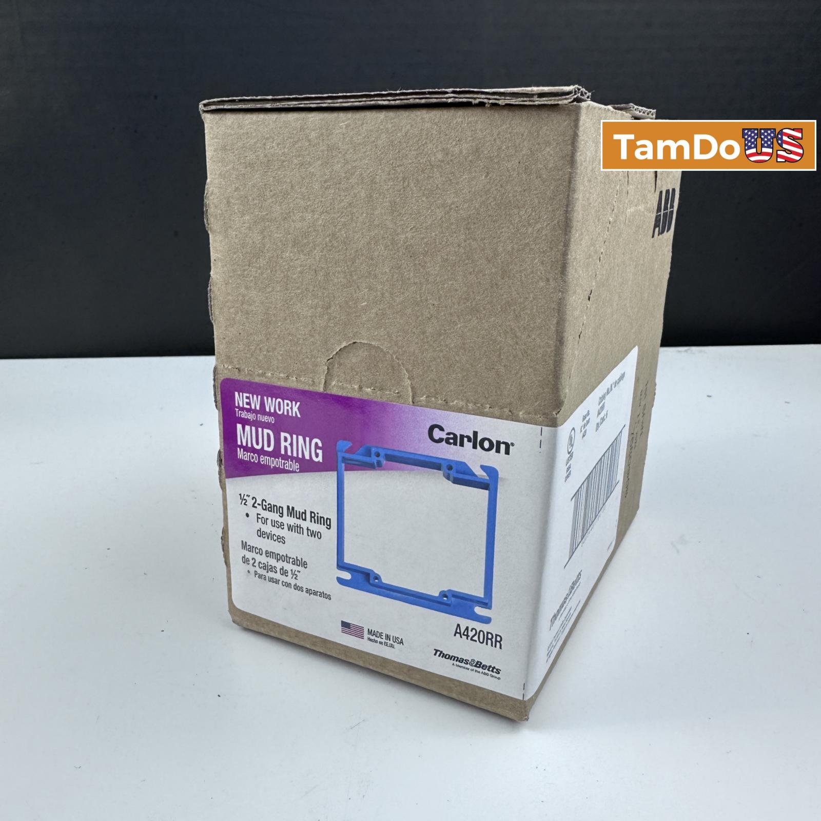 Carlon A420RR 1/2" 2-Gang Mud Ring for Two Devices (Box of 6) - Photo 7