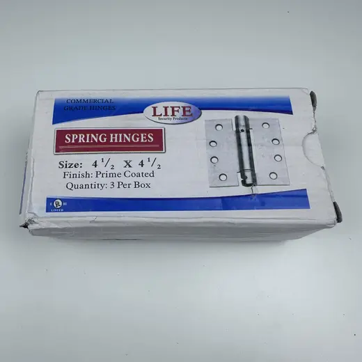 Lot of 2 Life Spring Hinges 4.5"x4.5" Prime Coated at TamDoUS Taylorsville