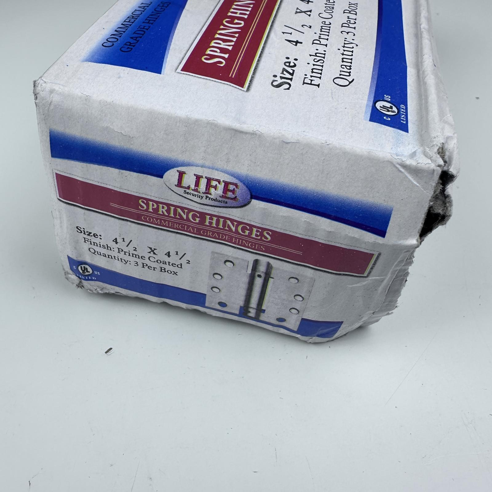 Lot of 2 Life Spring Hinges 4.5"x4.5" Prime Coated - Photo 4