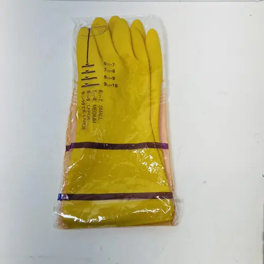 Lot of 2 Household Gloves Flock Lined Latex Gloves at TamDoUS Taylorsville
