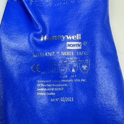 Honeywell North Nitric-Knit NK803 Supported Gloves Size 10/XL (5 Pack) at Safety & Security Equipment in new_open_box condition