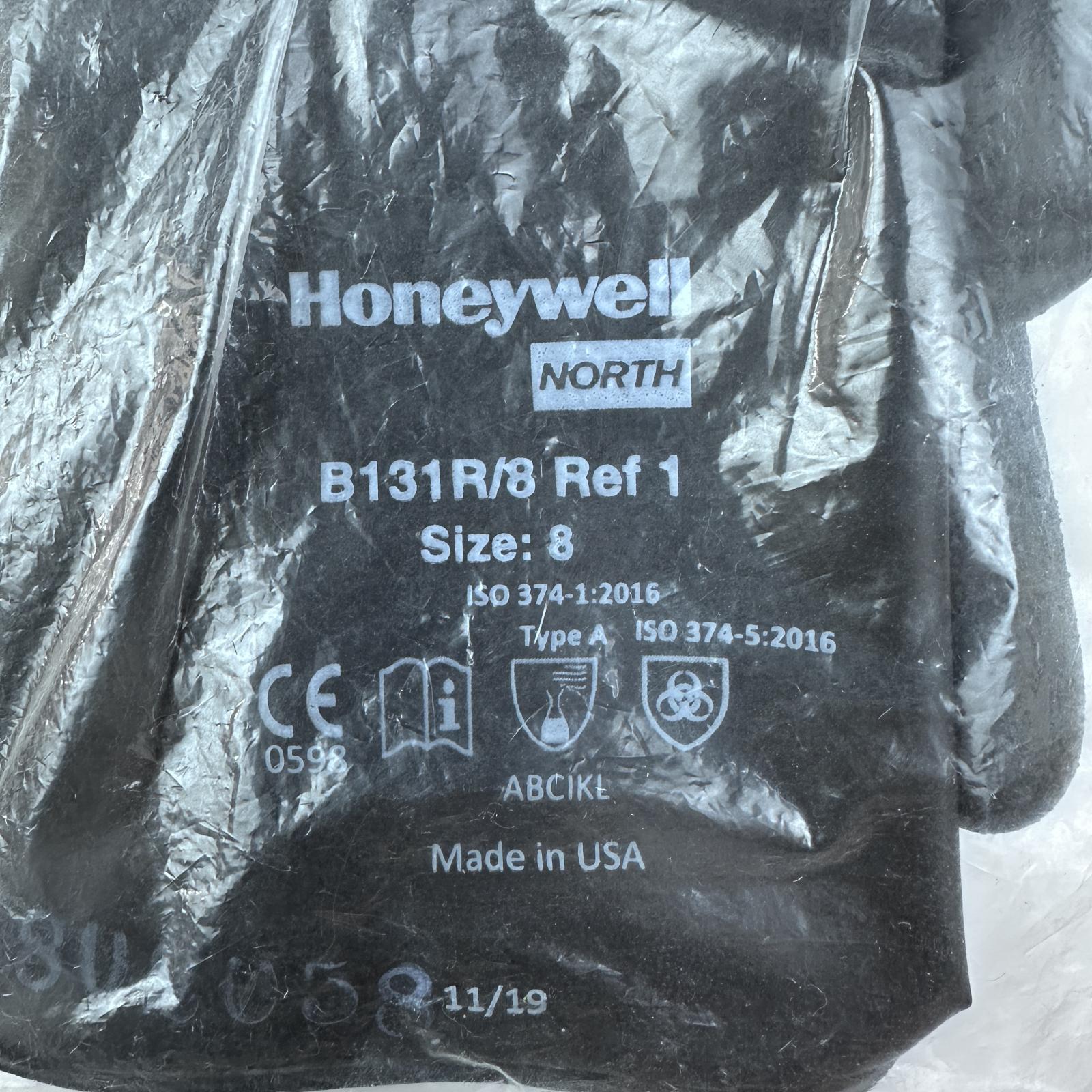 North B131R Black Chemical-Resistant Gloves - Size 8 - Photo 2