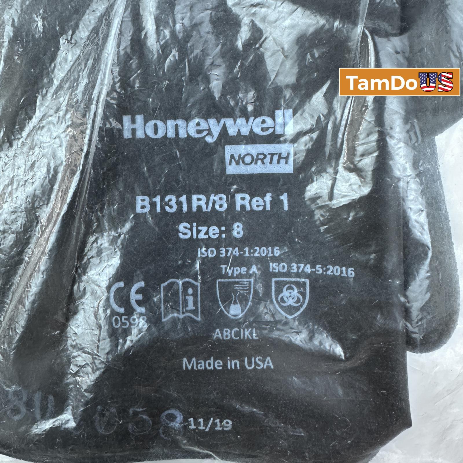 North B131R Black Chemical-Resistant Gloves - Size 8 - Photo 5