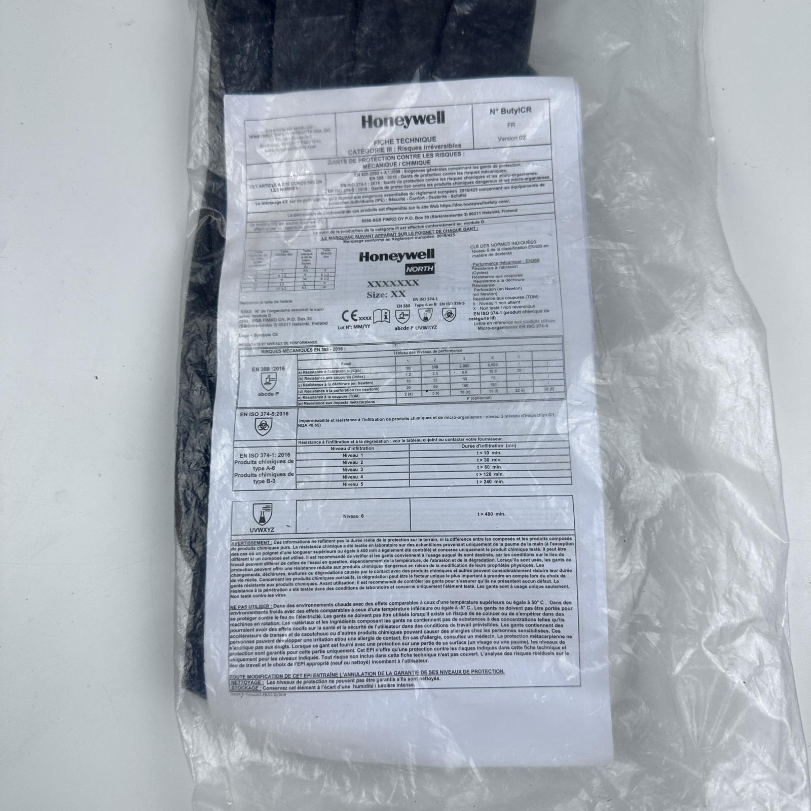 North B131R Black Chemical-Resistant Gloves - Size 8 - Photo 4