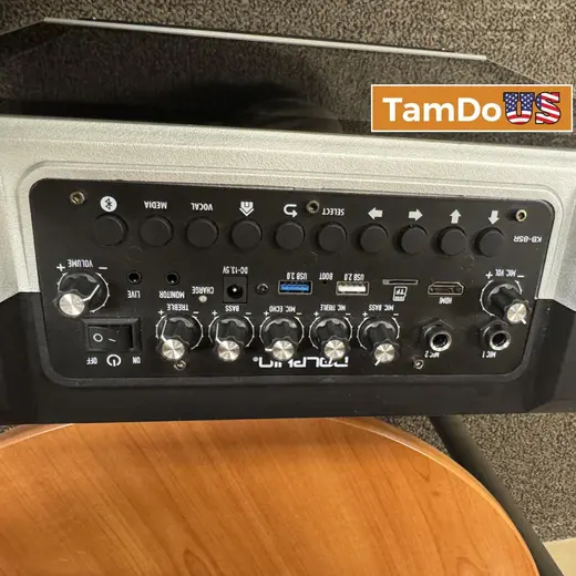 Dolphin KB-85R Portable Karaoke Machine | 14" Tablet, Voice Modulation, HDMI, Rechargeable, 8" 100W at TamDoUS Taylorsville