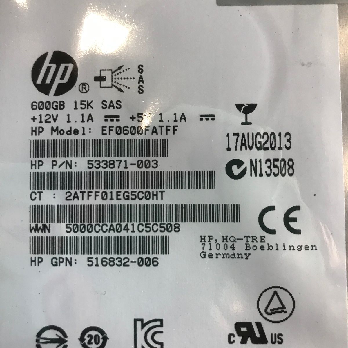 HP EF0600FATFF 600GB 15K RPM 6G SAS HDD – Dual Port LFF Enterprise Hard Drive - Photo 4