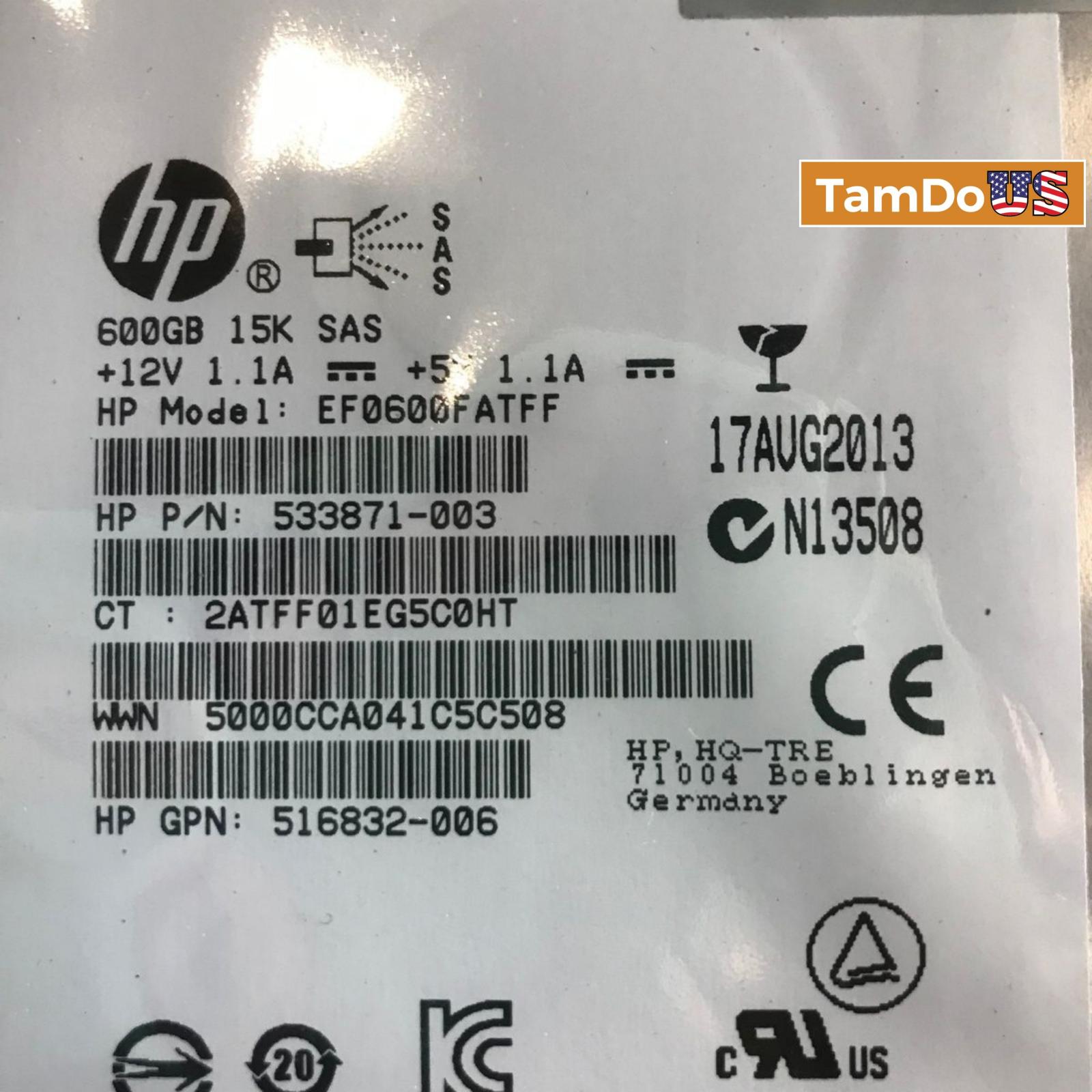 HP EF0600FATFF 600GB 15K RPM 6G SAS HDD – Dual Port LFF Enterprise Hard Drive - Photo 5