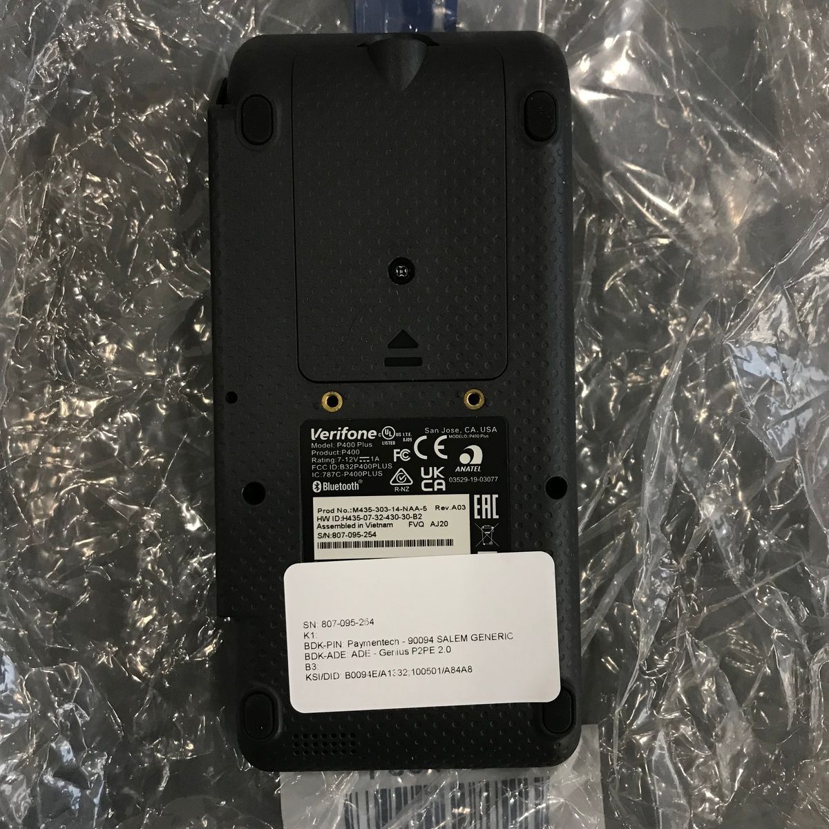 Verifone P400 Credit Card Terminal – Chip, Swipe, Contactless – Tested - Photo 3