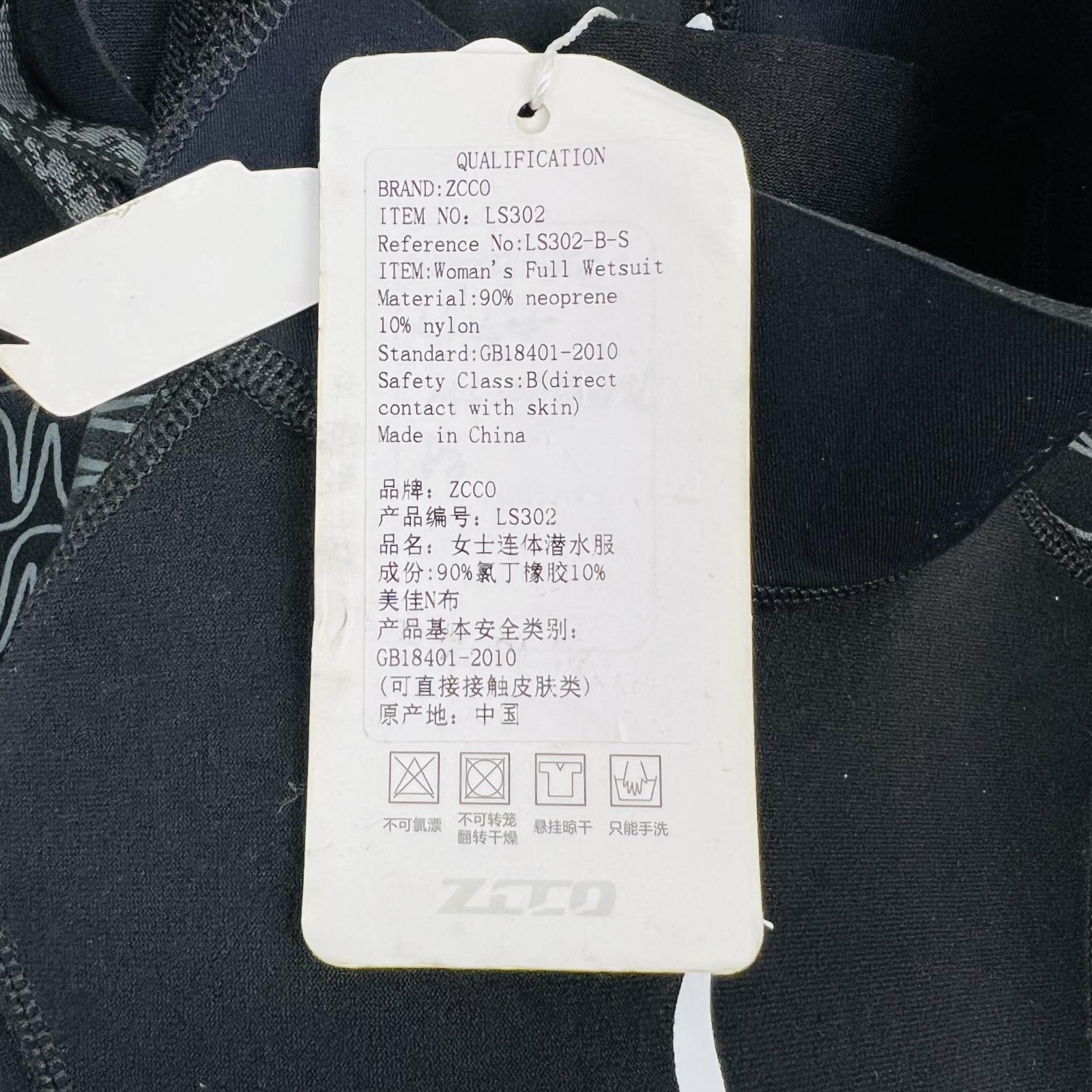 ZCCO LS302 Women's Full Wetsuit Neoprene Diving Surfing Snorkeling Swimwear - Photo 2