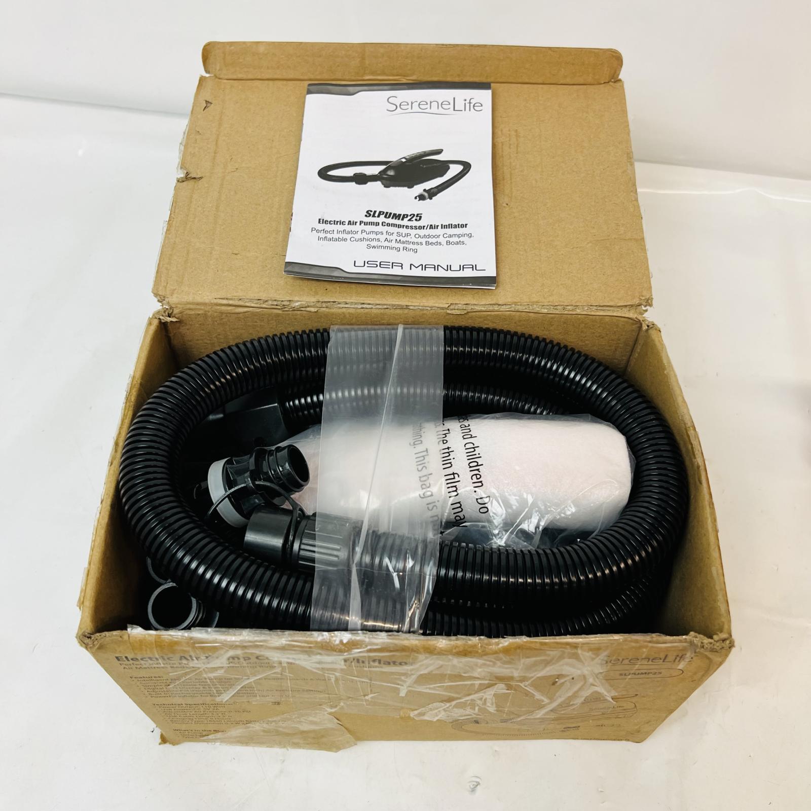 SereneLife SLPUMP25 Electric Air Pump Compressor / Inflator – Portable 12V DC - Photo 8