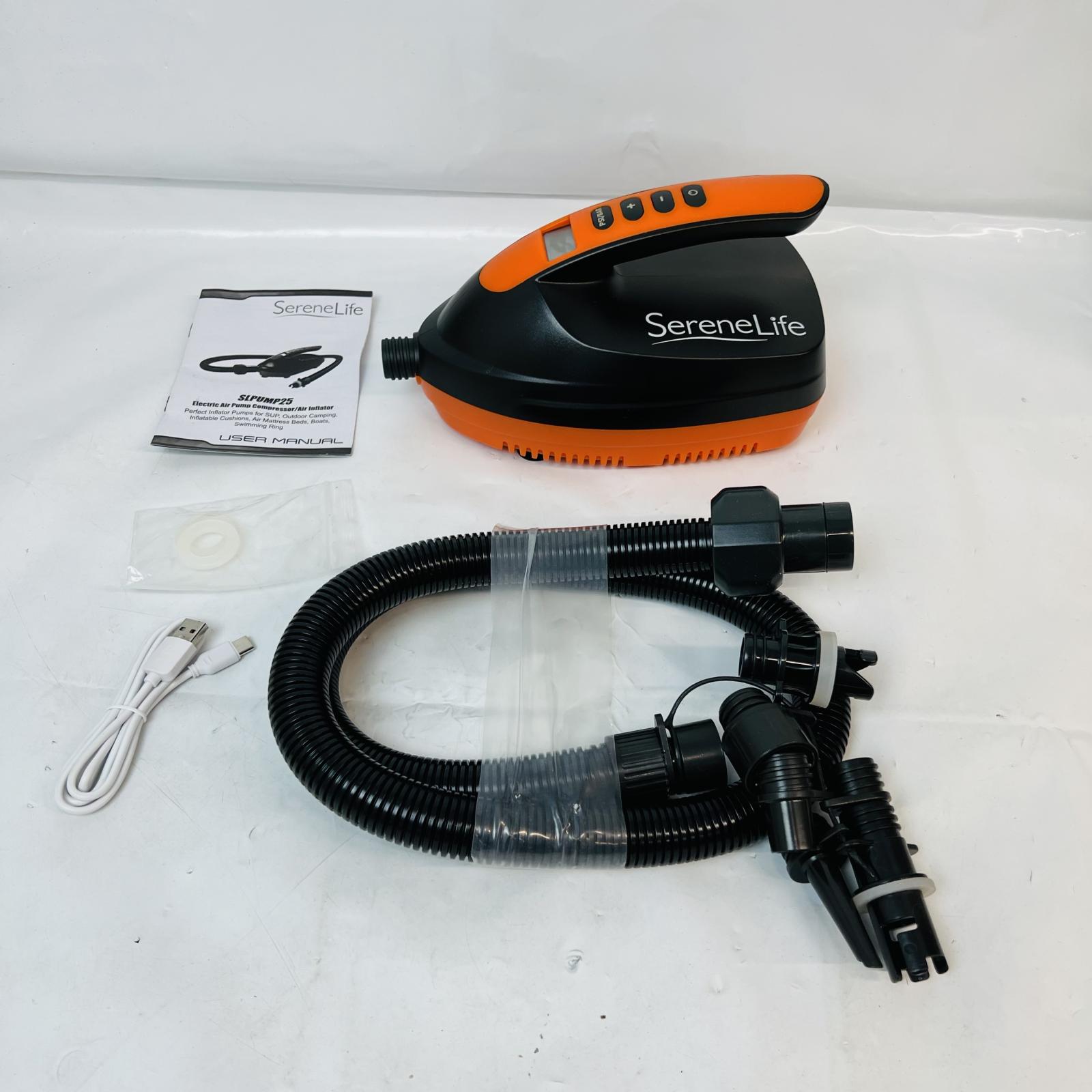 SereneLife SLPUMP25 Electric Air Pump Compressor / Inflator – Portable 12V DC - Photo 2
