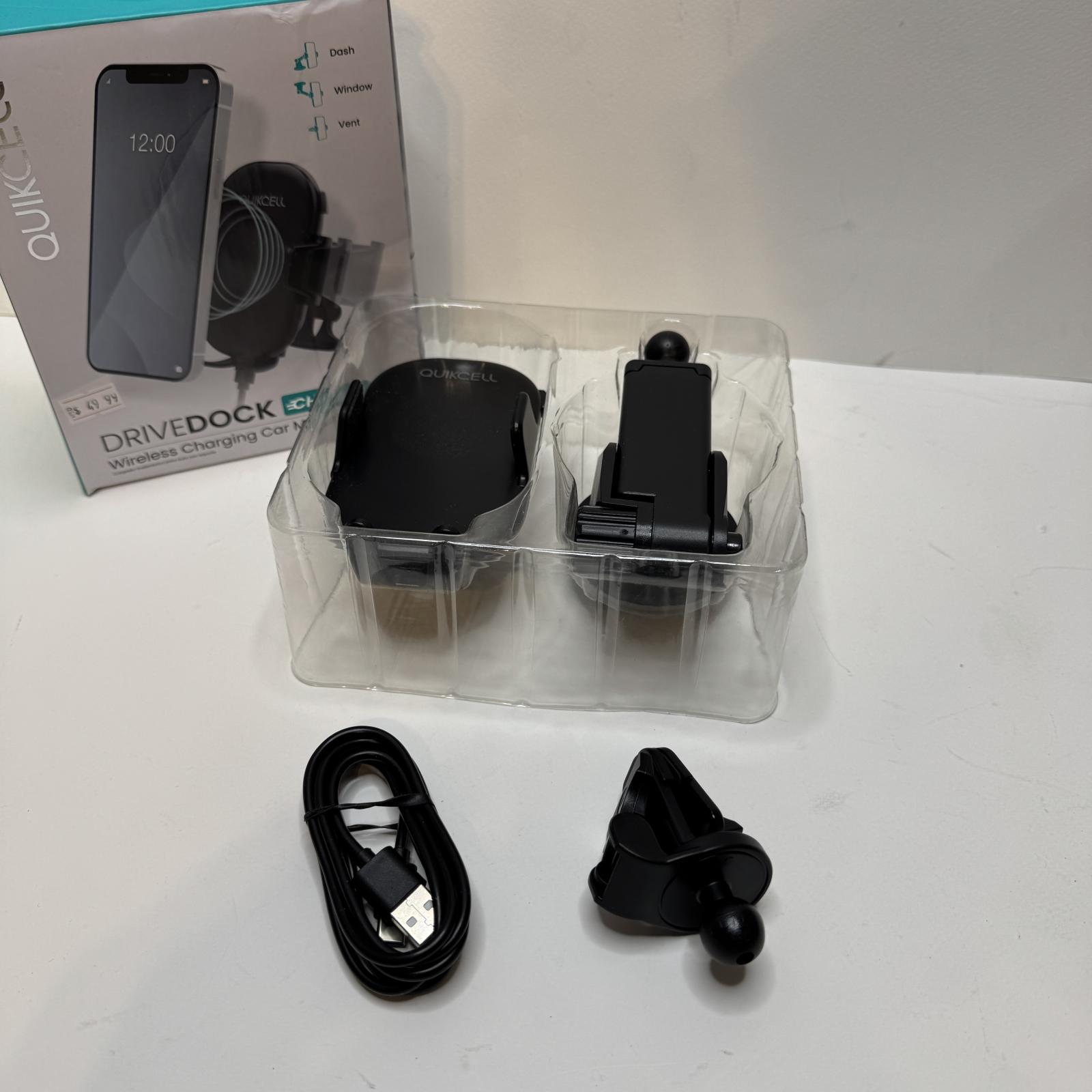 Quikcell DriveDock 15W Wireless Charging Car Mount - Photo 4