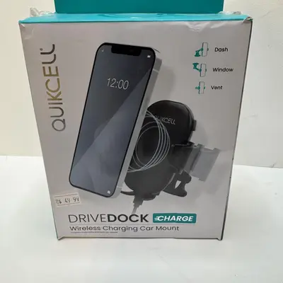 Quikcell DriveDock 15W Wireless Charging Car Mount at Vehicle Electronics & GPS in new condition