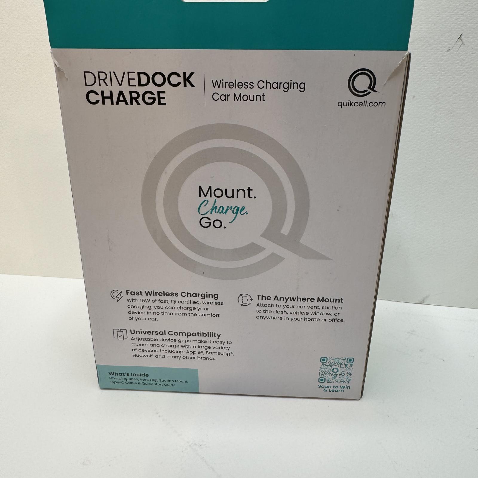 Quikcell DriveDock 15W Wireless Charging Car Mount - Photo 2