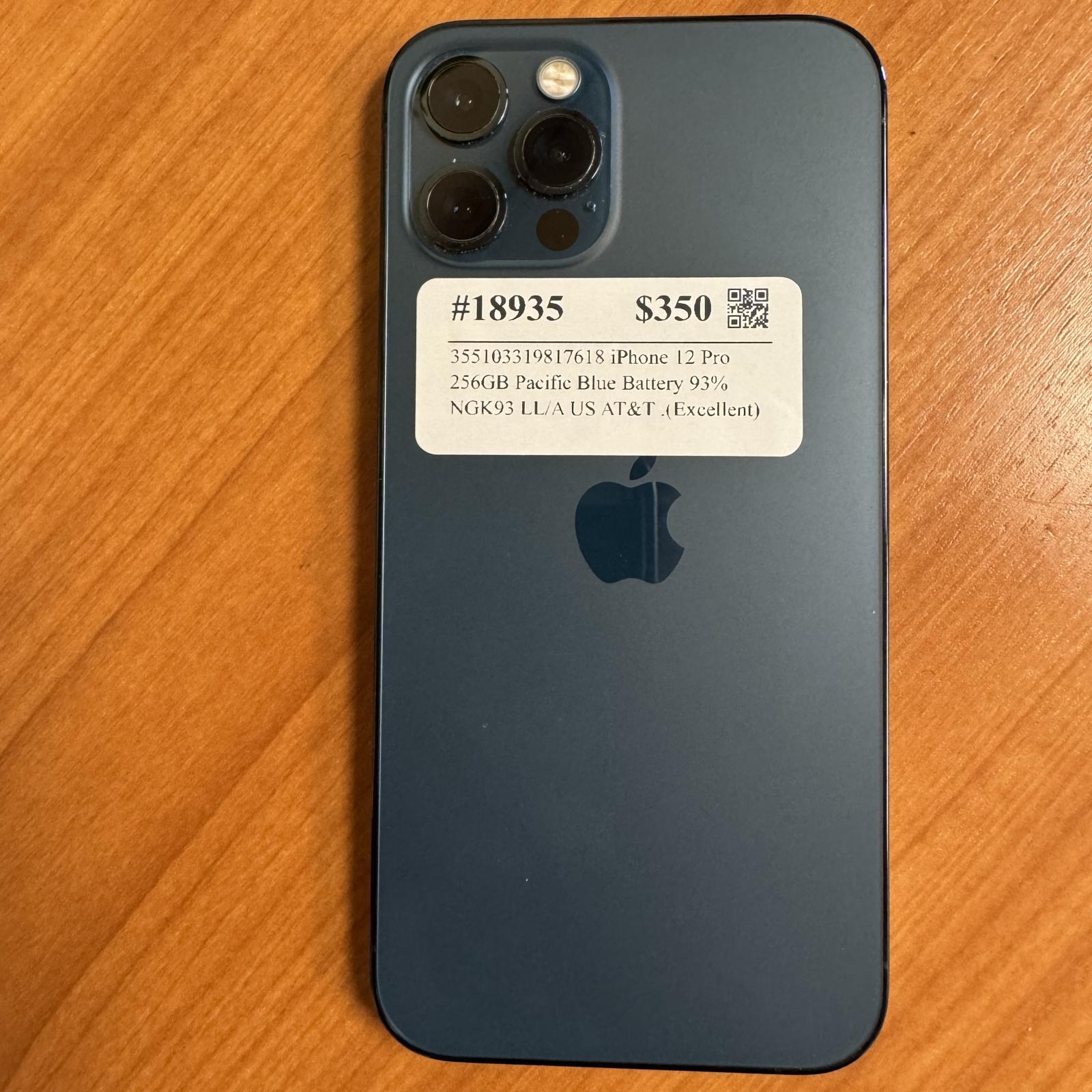 Apple iPhone 12 Pro, 256GB, Pacific Blue, AT&T Locked - Photo 3