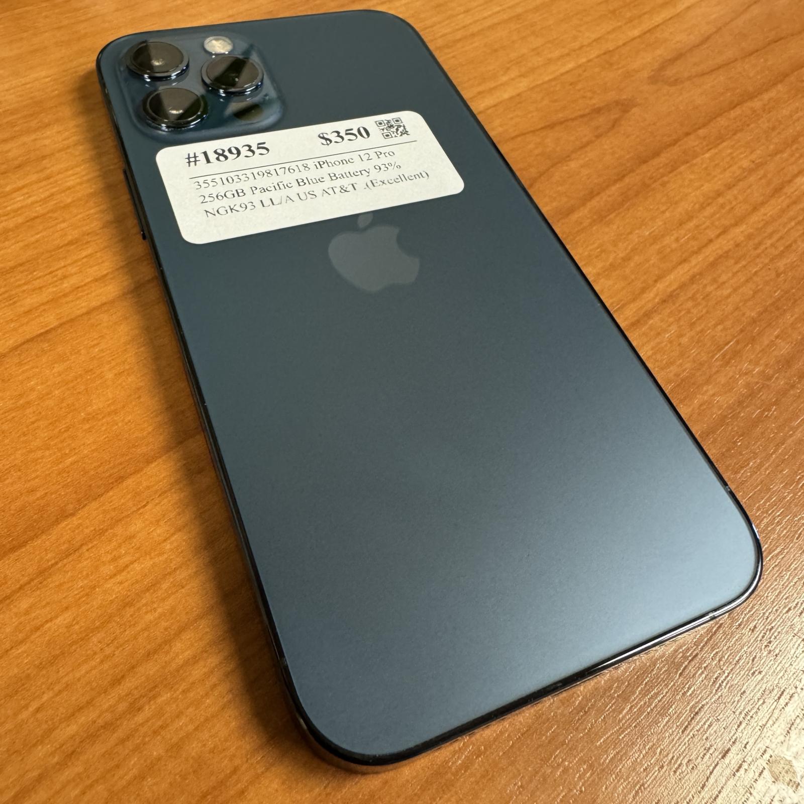 Apple iPhone 12 Pro, 256GB, Pacific Blue, AT&T Locked - Photo 2