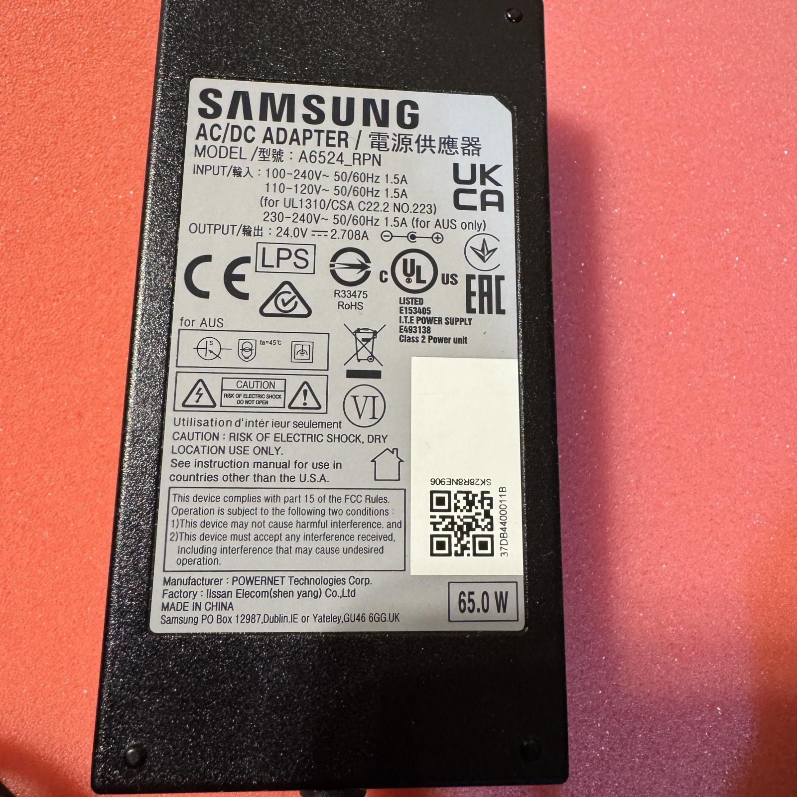 Samsung AC/DC Adapter 24V 2.78A - Photo 3