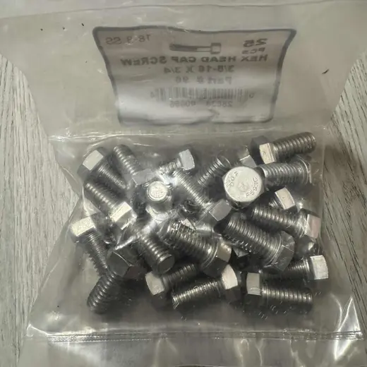Hex Head Cap Screw 3/8-16 x 3/4 Part #96 (25Pcs) at TamDoUS Taylorsville