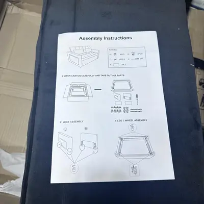 55.2'' Pull Out Couch 2-Seater Sleeper Loveseat at Furniture in new condition