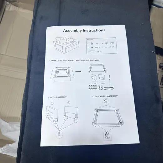 55.2'' Pull Out Couch 2-Seater Sleeper Loveseat at TamDoUS Taylorsville