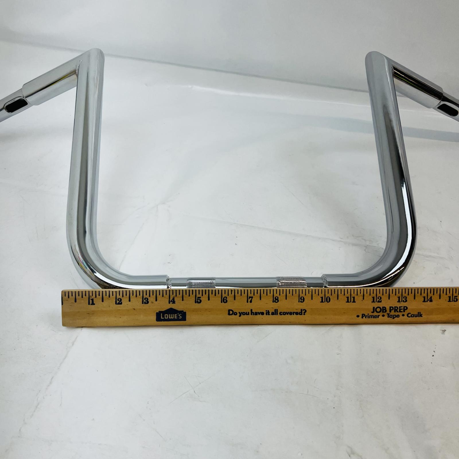 12" Rise Ape Hanger Motorcycle Handlebar Chrome Universal Fit Chopper Bobber - Photo 6