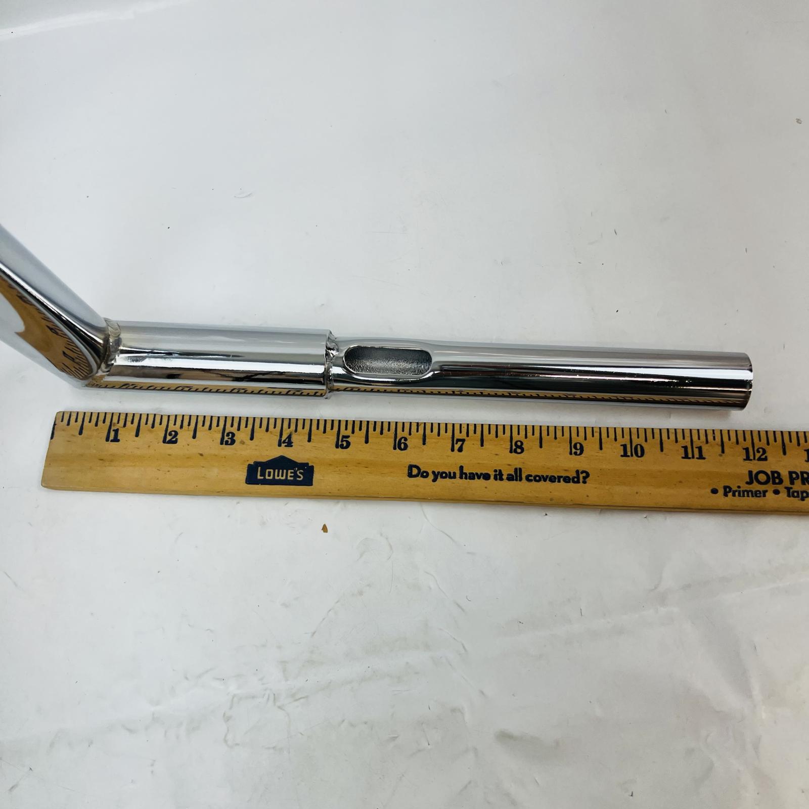 12" Rise Ape Hanger Motorcycle Handlebar Chrome Universal Fit Chopper Bobber - Photo 8
