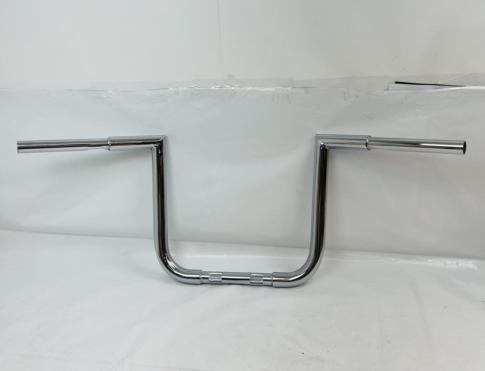 12" Rise Ape Hanger Motorcycle Handlebar Chrome Universal Fit Chopper Bobber - Photo 3