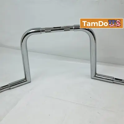 12" Rise Ape Hanger Motorcycle Handlebar Chrome Universal Fit Chopper Bobber at Motorcycle Parts in new condition