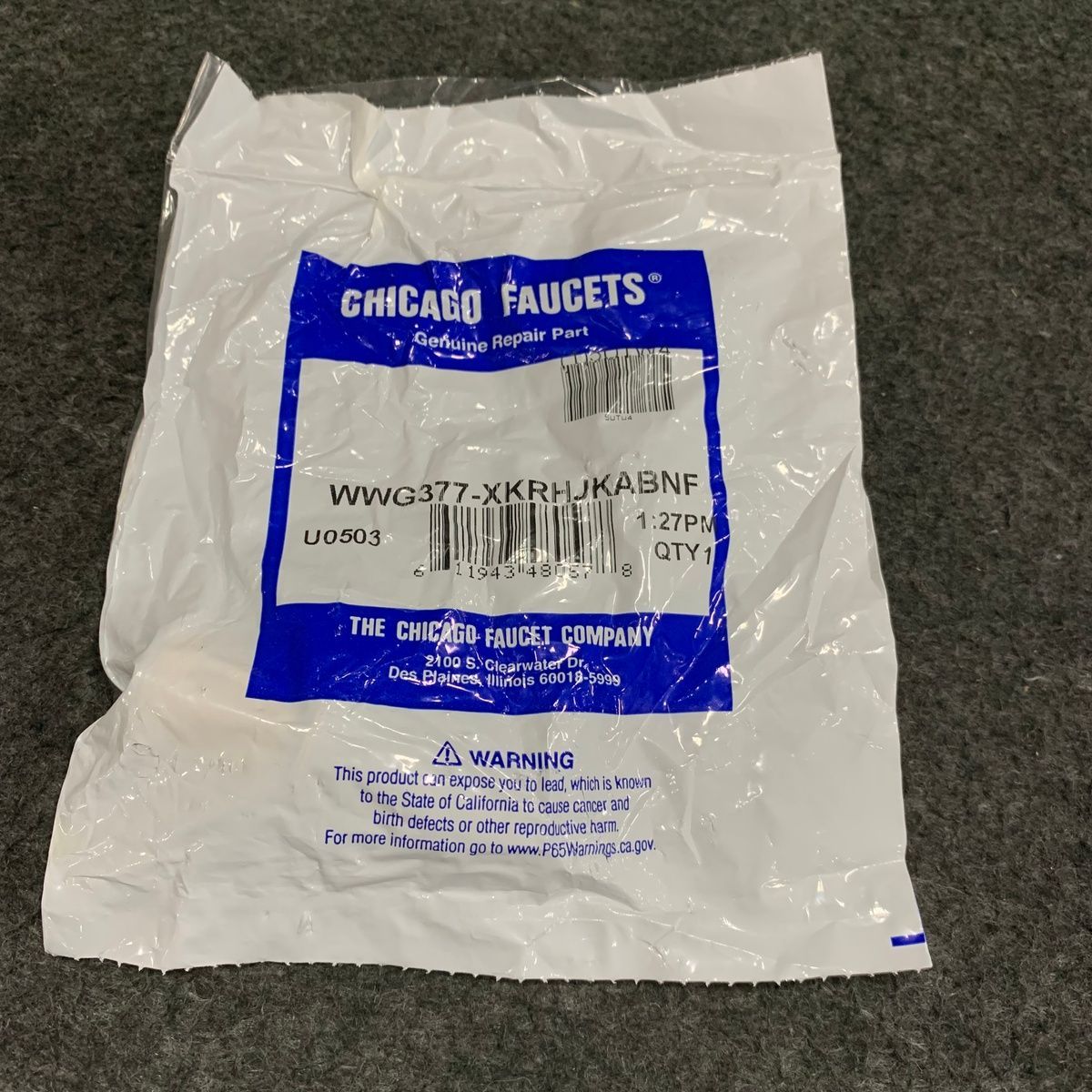 Chicago Faucets Wwg377-xkrhjkabnf Right Hand Ceramic Cartridge - Photo 2