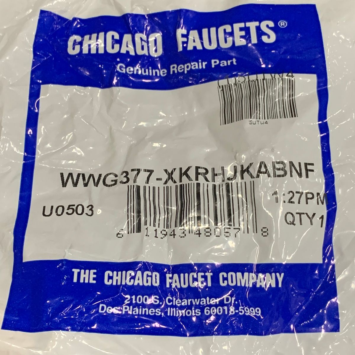 Chicago Faucets Wwg377-xkrhjkabnf Right Hand Ceramic Cartridge - Photo 5