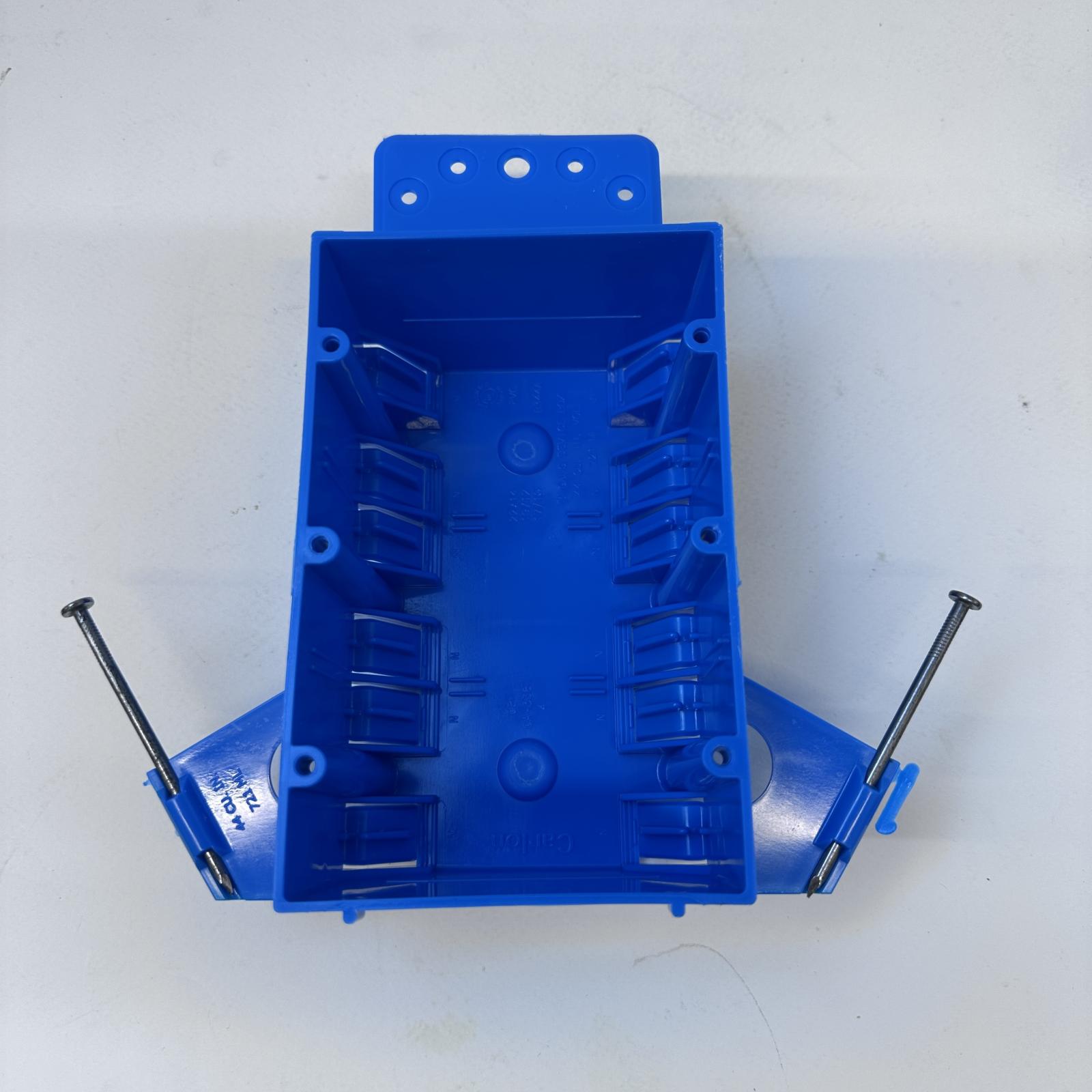 Lot of 2 Carlon Electrical Switch Outlet Box B344AB 3-Gang 44 cu. PVC New Work - Photo 4