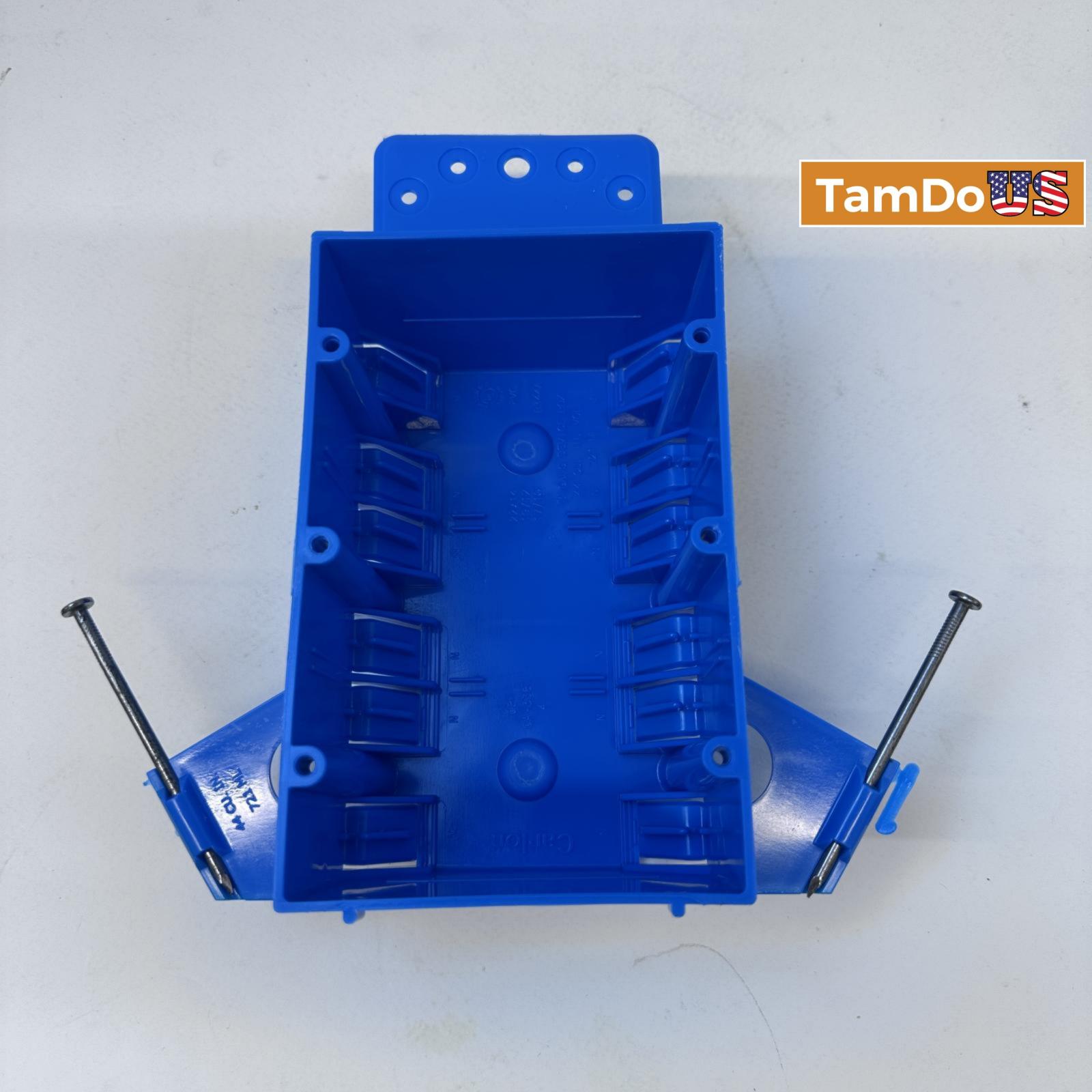 Lot of 2 Carlon Electrical Switch Outlet Box B344AB 3-Gang 44 cu. PVC New Work - Photo 5