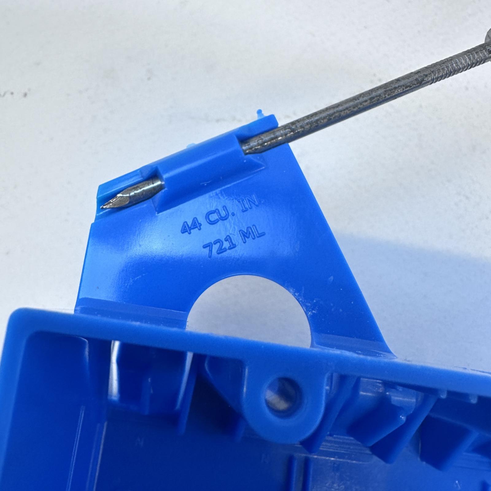 Lot of 2 Carlon Electrical Switch Outlet Box B344AB 3-Gang 44 cu. PVC New Work - Photo 2