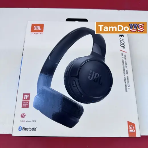 JBL Tune 520BT Wireless On-Ear Headphones Black, Pure Bass Sound at TamDoUS Taylorsville