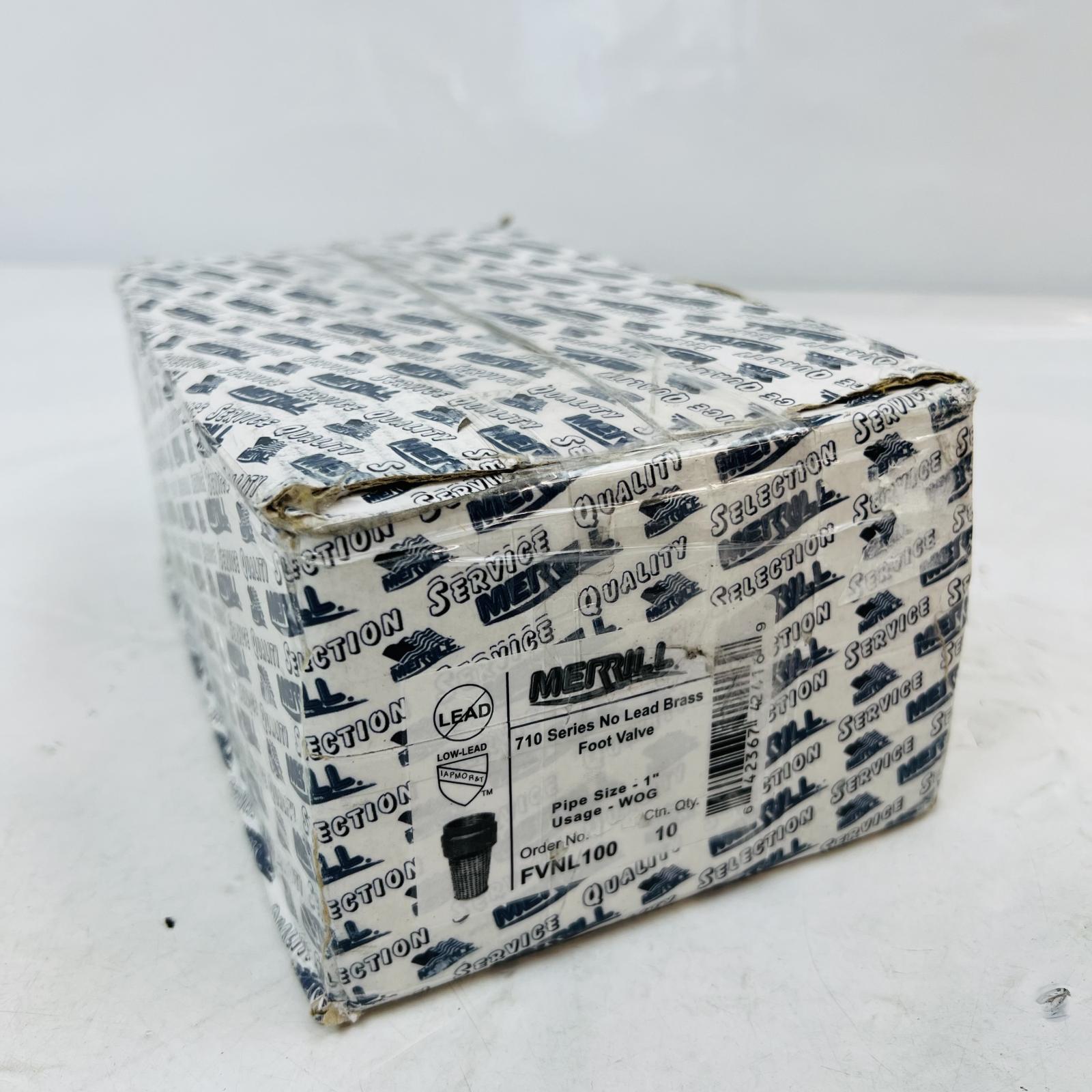 Merrill FVNL100 1” Brass Foot Valve | No-Lead | 710 Series | 1” FNPT - Photo 8