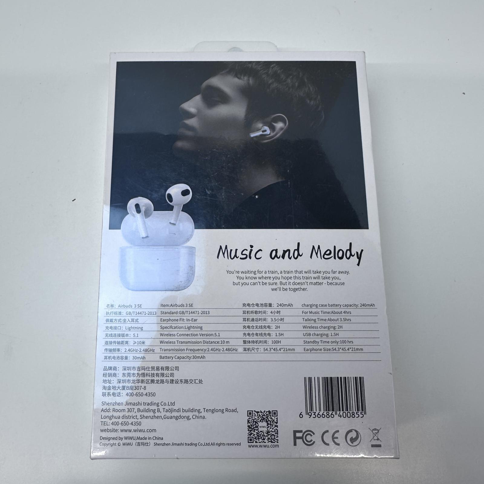 Wiwu Airbuds SE 3rd Generation Wireless Headset MagSafe Charging - Photo 5