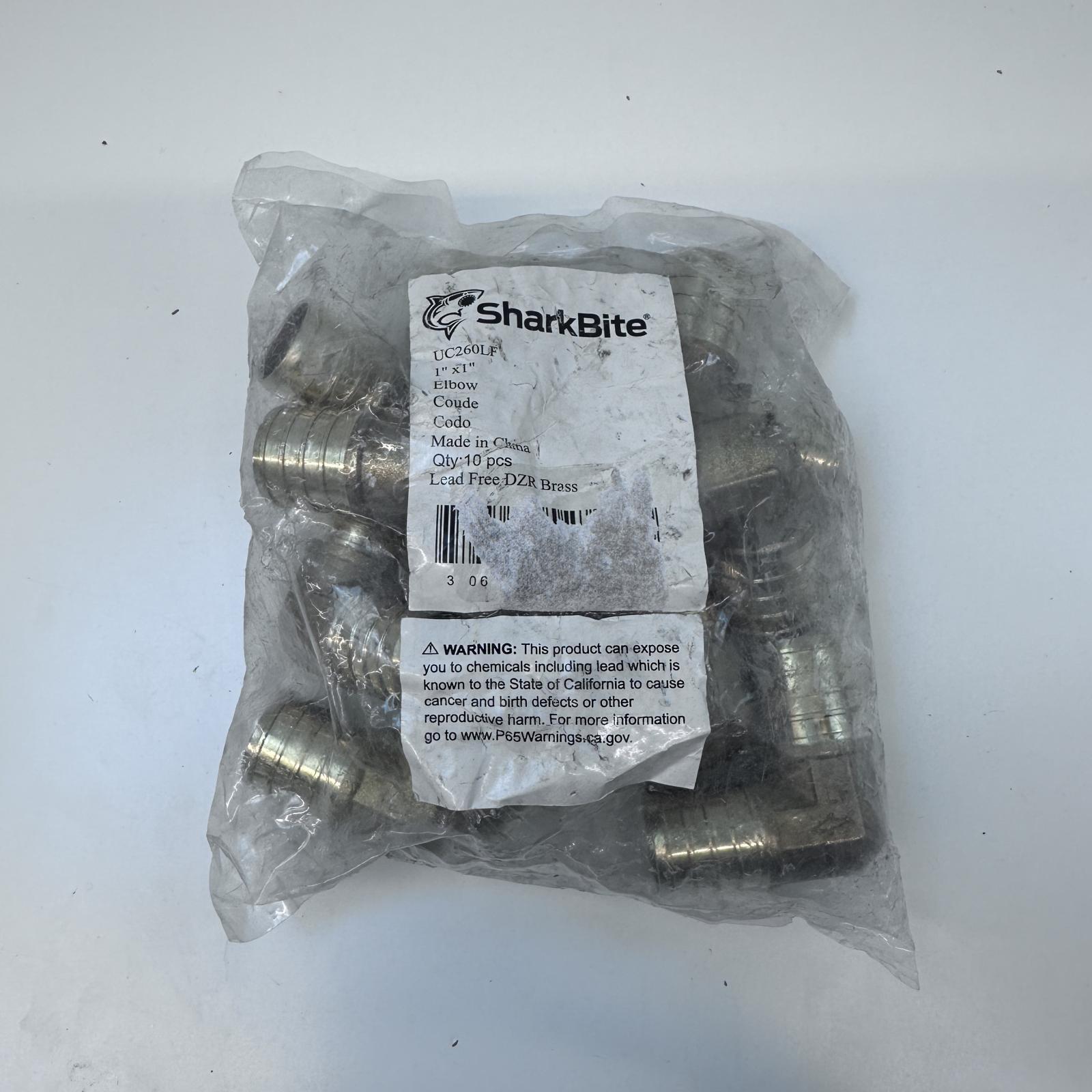 10-Pack SharkBite 1" Lead-Free Brass 90° Elbow Fittings - Photo 2