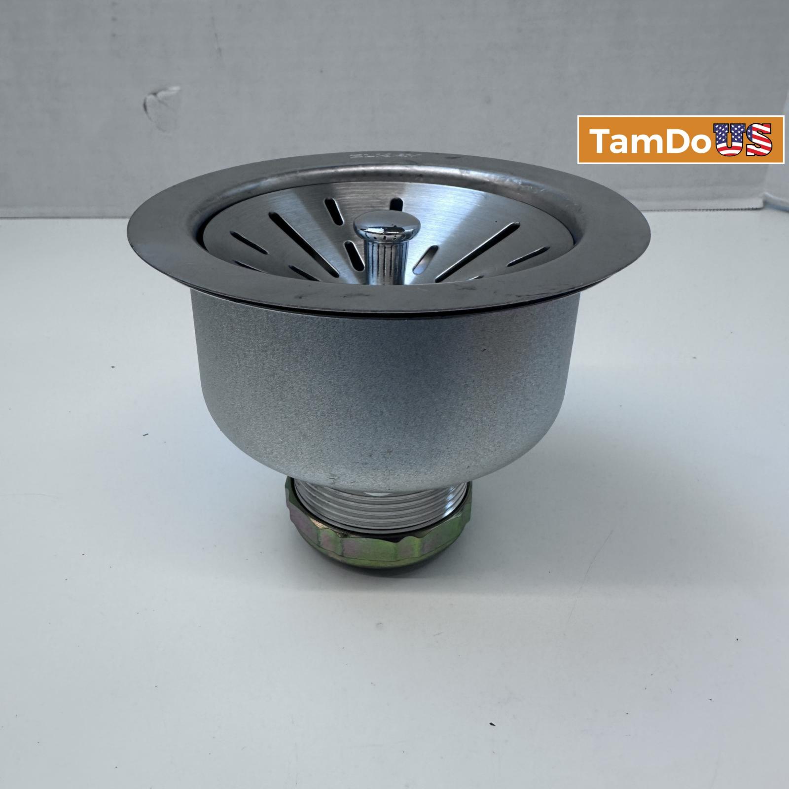 Ball Lock Kitchen Sink Strainer – Polished Stainless Steel Basket Drain - Photo 8