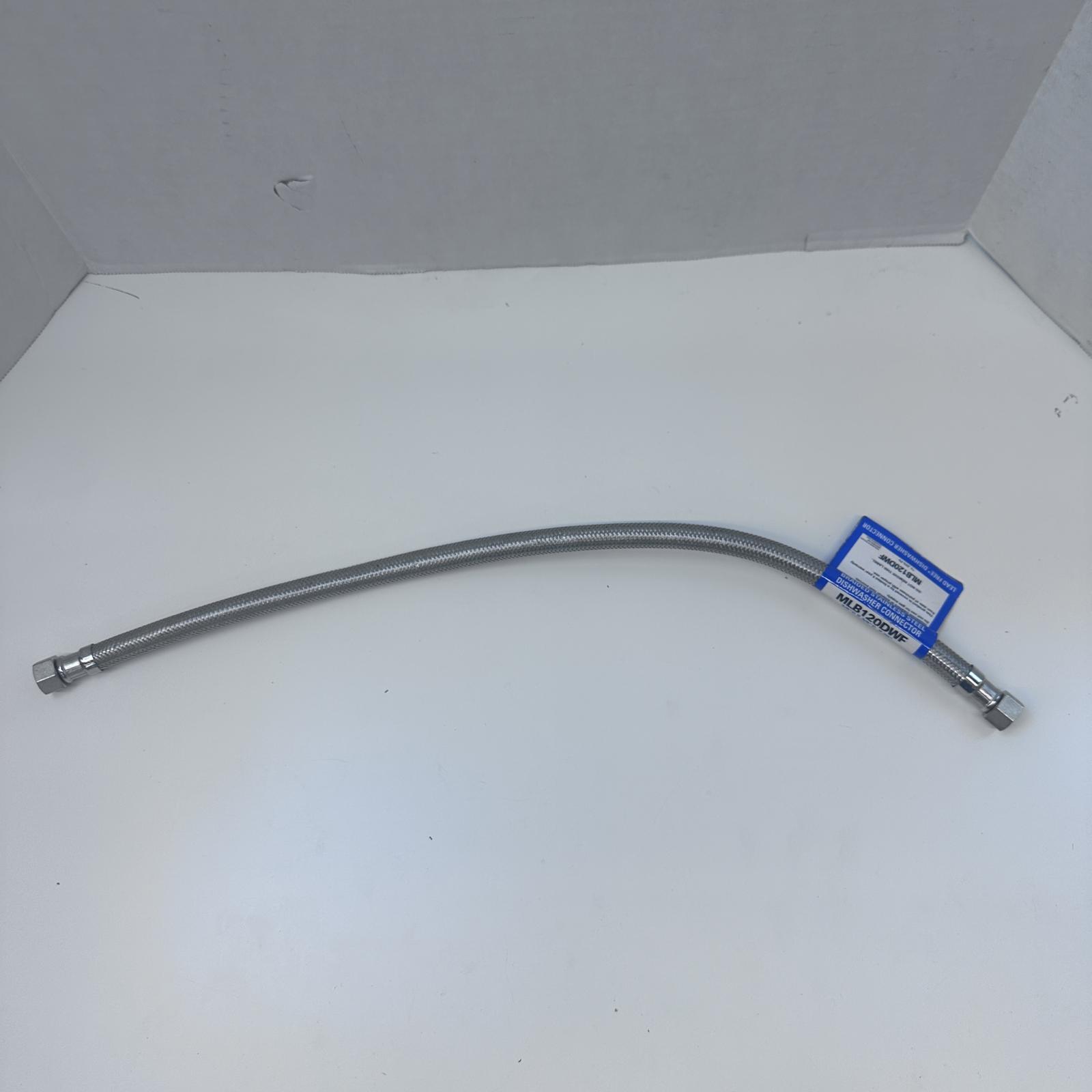 Lot of 3 Mainline Dishwasher Connector 3/8" Comp x 3/8" – Braided Hose - Photo 2