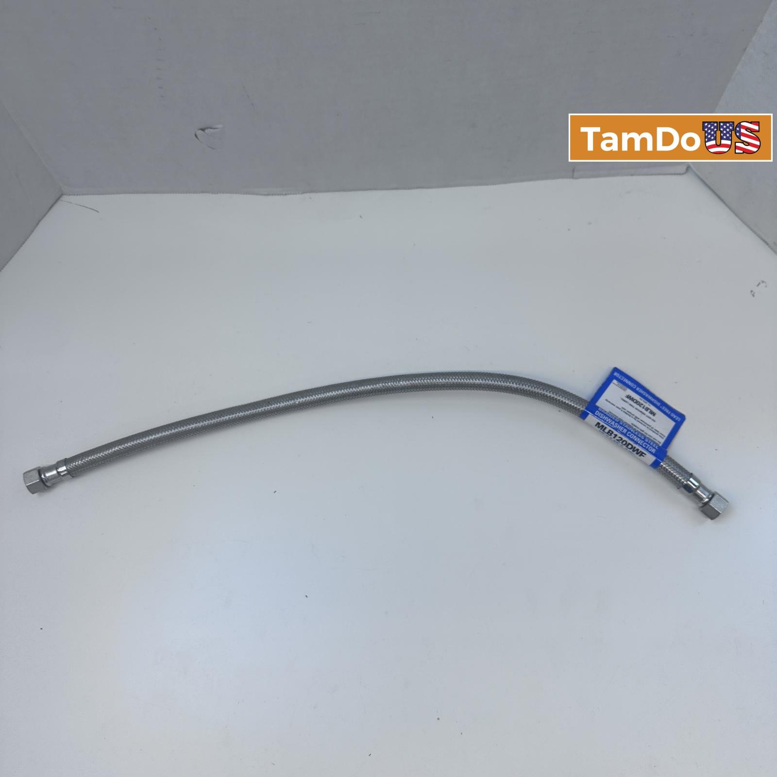 Lot of 3 Mainline Dishwasher Connector 3/8" Comp x 3/8" – Braided Hose - Photo 5