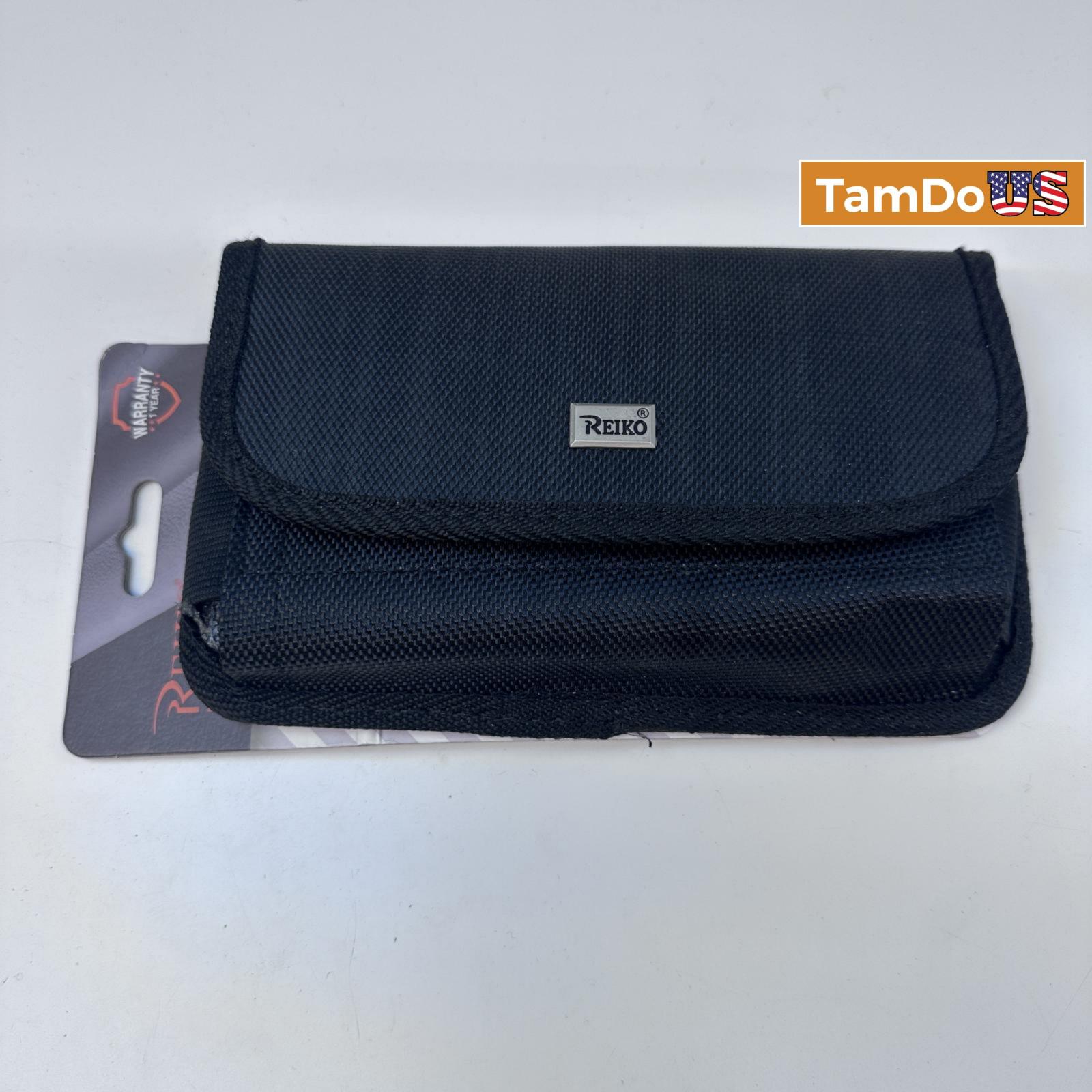 Reiko Horizontal Rugged Pouch With Velcro and Metal Belt Clip - Photo 4