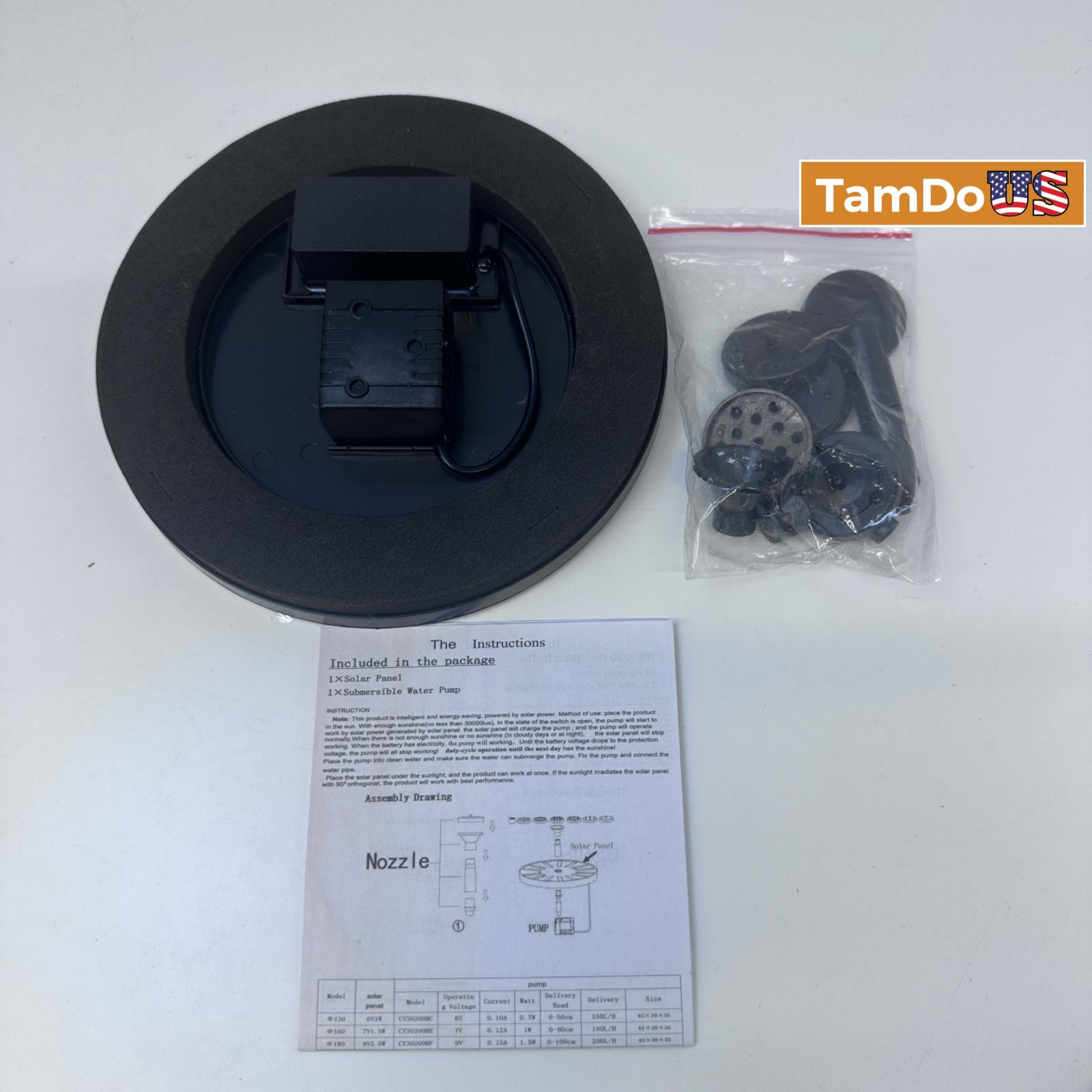 Solar Powered Submersible Water Pump – Outdoor Fountain Pond Garden Pump - Photo 4